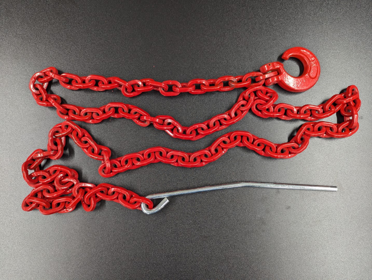 Chokerkette 7mm G80 rot vierkant